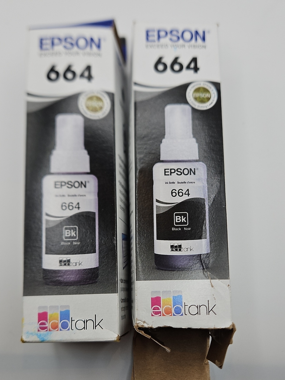 Epson 664 Black Ink Bottle - x2